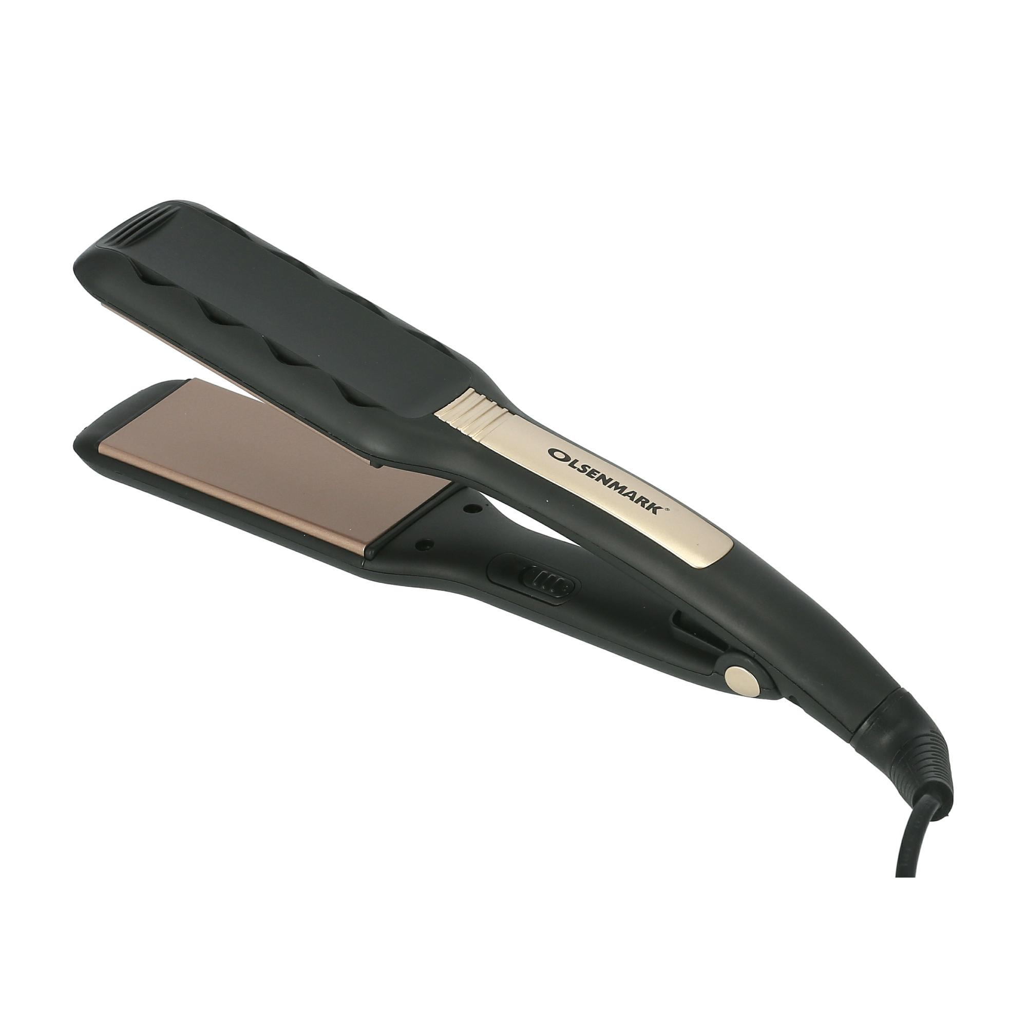 Olsenmark Hair Straightener - Ceramic Coating - 360 Degree Swivel Cord - Wider Plates - Adjustable