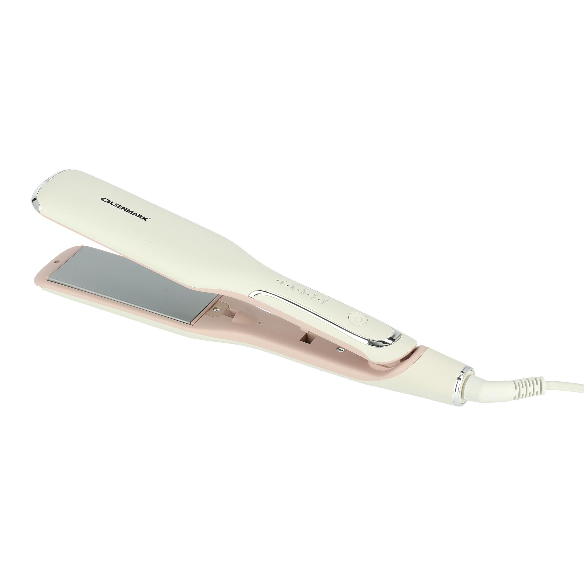 Olsenmark Hair Straightener -Ceramic Coating - Adjustable Temperature 120 - 200C, 50W - 360 Swivel