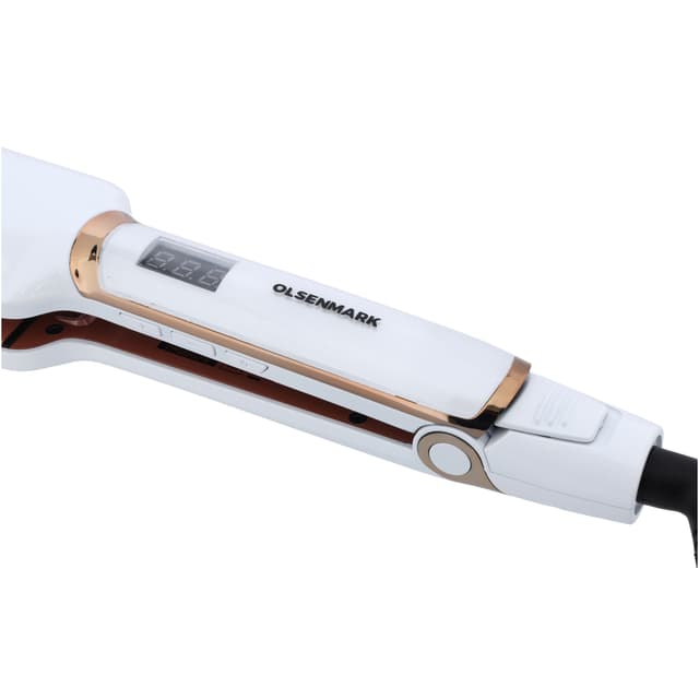 Olsenmark Wide Plate Hair Straightener,PTC Heater,OMH4089 | Adjustable Temperature | Digital Display | Portable,Lightweight Hair Straightener for All Hair Types - 186289