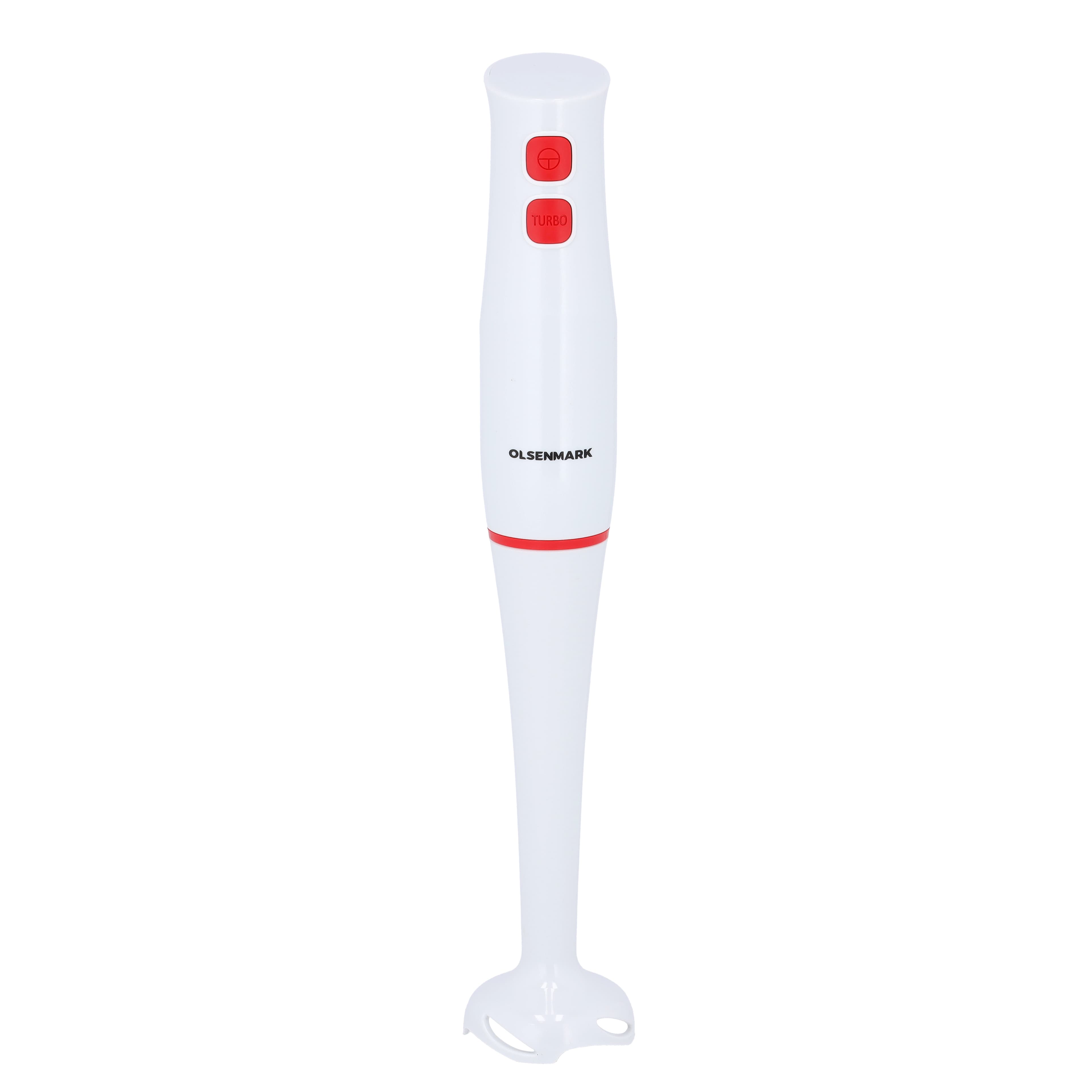 Olsenmark Hand Blender,200W,2 Speed Control,OMHB2474 - Stainless Steel 304 Blade,Low Noise,Ideal For Smoothies,Shakes,Purees & More,2 Years Warranty,Detachable Blending Rod