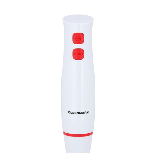 Olsenmark Hand Blender,200W,2 Speed Control, OMHB2474 - Stainless Steel 304 Blade, Low Noise, Ideal For Smoothies, Shakes, Purees & More, 2 Years Warranty, Detachable Blending Rod - SW1hZ2U6NDIxNTQ2