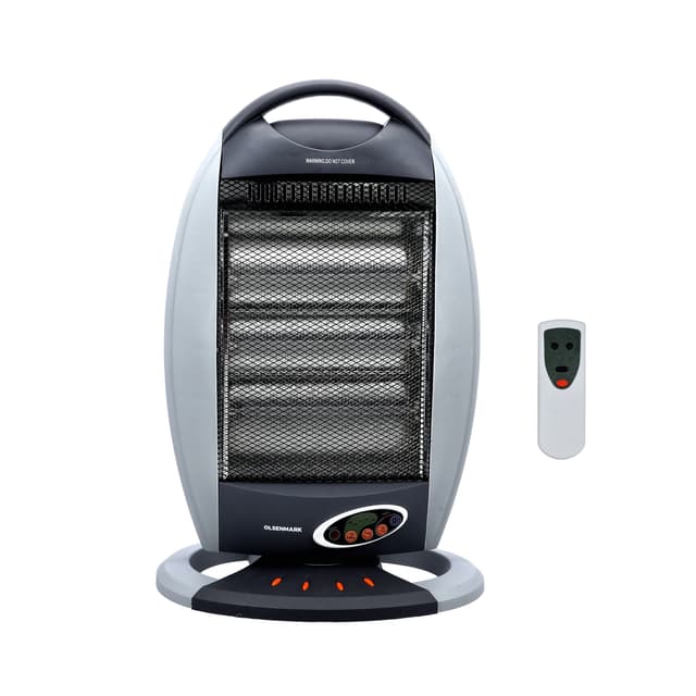 Olsenmark Halogen Heater,1200W - Variable Heating Temperatures - Safety Tip - Carry Handle - Pp - 297509