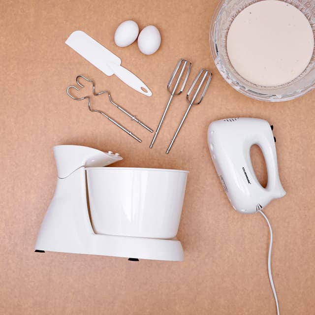 Olsenmark Stand Mixer, 200W 5 Speed Control 2.5L Plastic Bowl 2