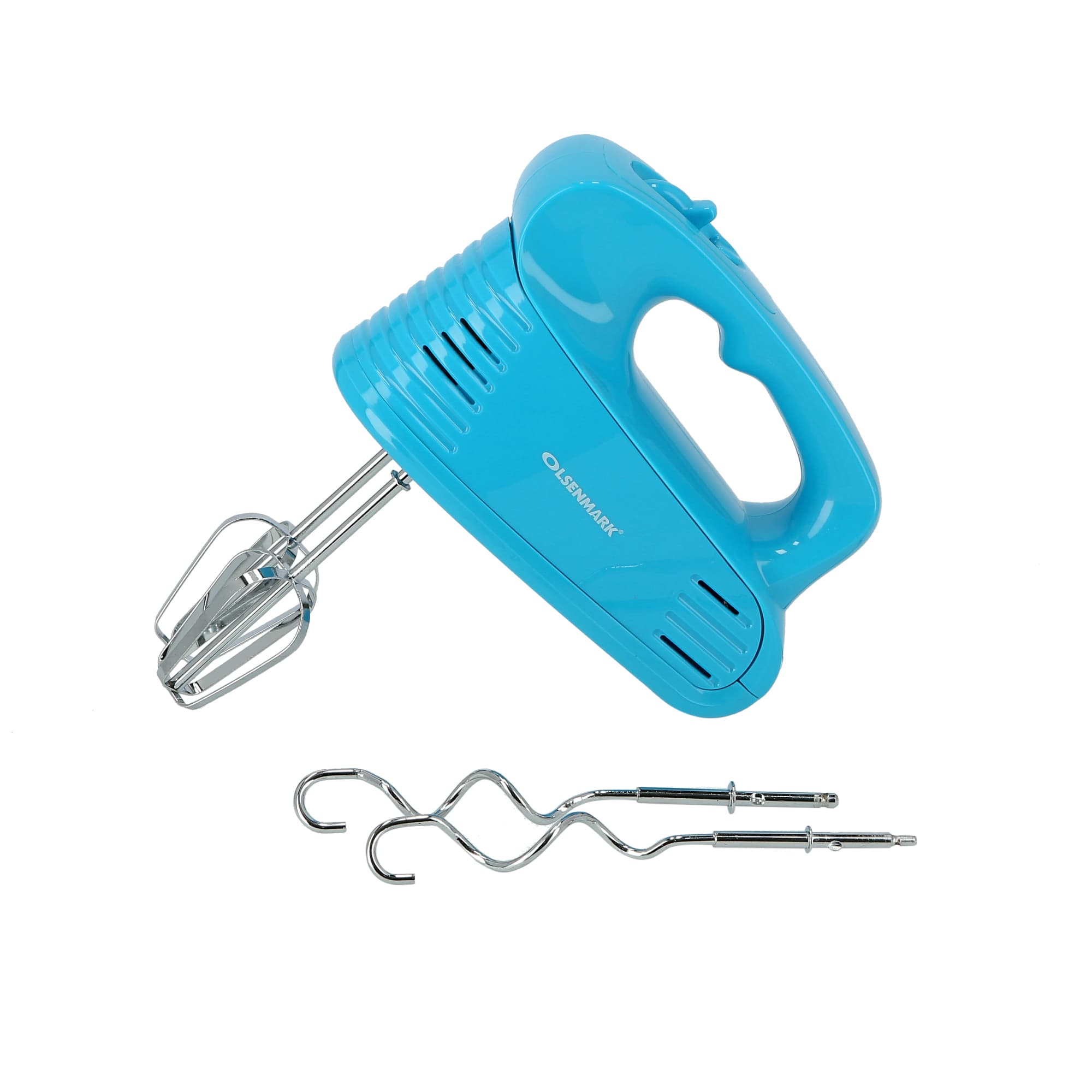 Olsenmark Hand Mixer - 200W Powerful Motor - 5 Speed Control - 2 Beaters And 2 Hooks - Mix, Stir