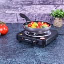 Olsenmark Single Burner Electric Hot Plate, 1000W - Plate Diameter 185 mm - Variable Heat Settings - Overheat Protection - Light Indicator - Auto-Thermostat Control