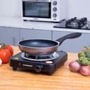 Olsenmark Single Burner Electric Hot Plate, 1000W - Plate Diameter 185 mm - Variable Heat Settings - Overheat Protection - Light Indicator - Auto-Thermostat Control