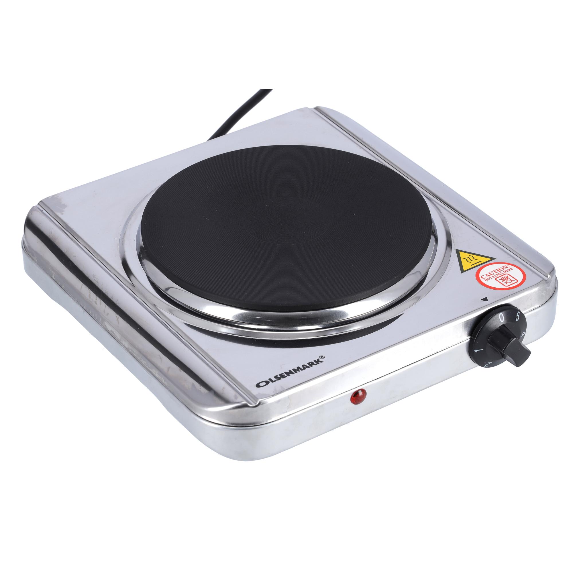 Olsenmark Single Burner Electric Hot Plate - Operating Indicator Light: On/Off - Heat Operation