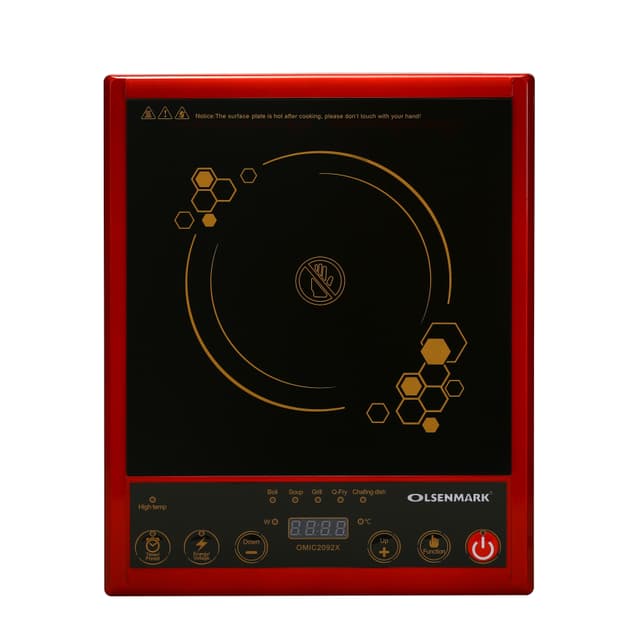 Olsenmark Infrared Ceramic Cooker, High Heating Efficiency, OMIC2092 - Energy Saving, Hassle-Free to Operate, Multifunctional, Fit for All Cookware with Flat Bottom, Healthy Infrared Cooker