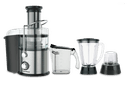 عصارة كهربائية 3في1 800W متعددة الإستخدامات Blender With Stainless Steel Housing, 3In1 Powerful Motor - Olsenmark