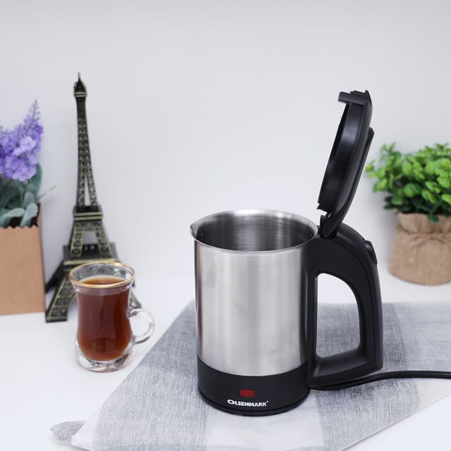 غلاية ماء كهربائية 0.5 لتر Olsenmark Electric Stainless Steel Kettle