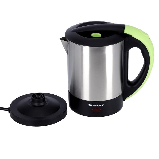 Olsenmark Electric Stainless-Steel Kettle, 1L - Concealed Heating Element - 360-Degree Rotation - SW1hZ2U6Mzk2Njcx