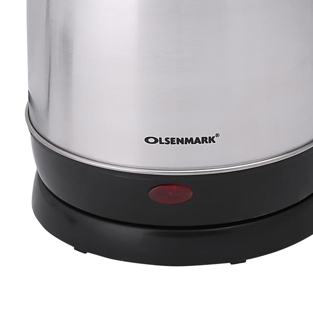 Olsenmark Electric Stainless Steel Kettle, 1.8L - 360 Rotational - Stainless Steel Body - Auto