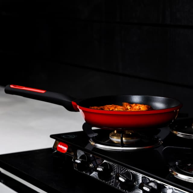 Olsenmark 4 Burner Gas Cooker 7mm Tempered Glass Top - Brass Burner - Auto-Ignition - Thick Pan Support | Bakelite Knobs | Low Gas Consumption | 2 Years Warranty-