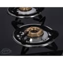 Olsenmark 4 Burner Gas Cooker 7mm Tempered Glass Top - Brass Burner - Auto-Ignition - Thick Pan Support | Bakelite Knobs | Low Gas Consumption | 2 Years Warranty-