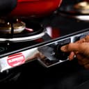 Olsenmark 4 Burner Gas Cooker 7mm Tempered Glass Top - Brass Burner - Auto-Ignition - Thick Pan Support | Bakelite Knobs | Low Gas Consumption | 2 Years Warranty-