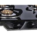 Olsenmark 4 Burner Gas Cooker 7mm Tempered Glass Top - Brass Burner - Auto-Ignition - Thick Pan Support | Bakelite Knobs | Low Gas Consumption | 2 Years Warranty-