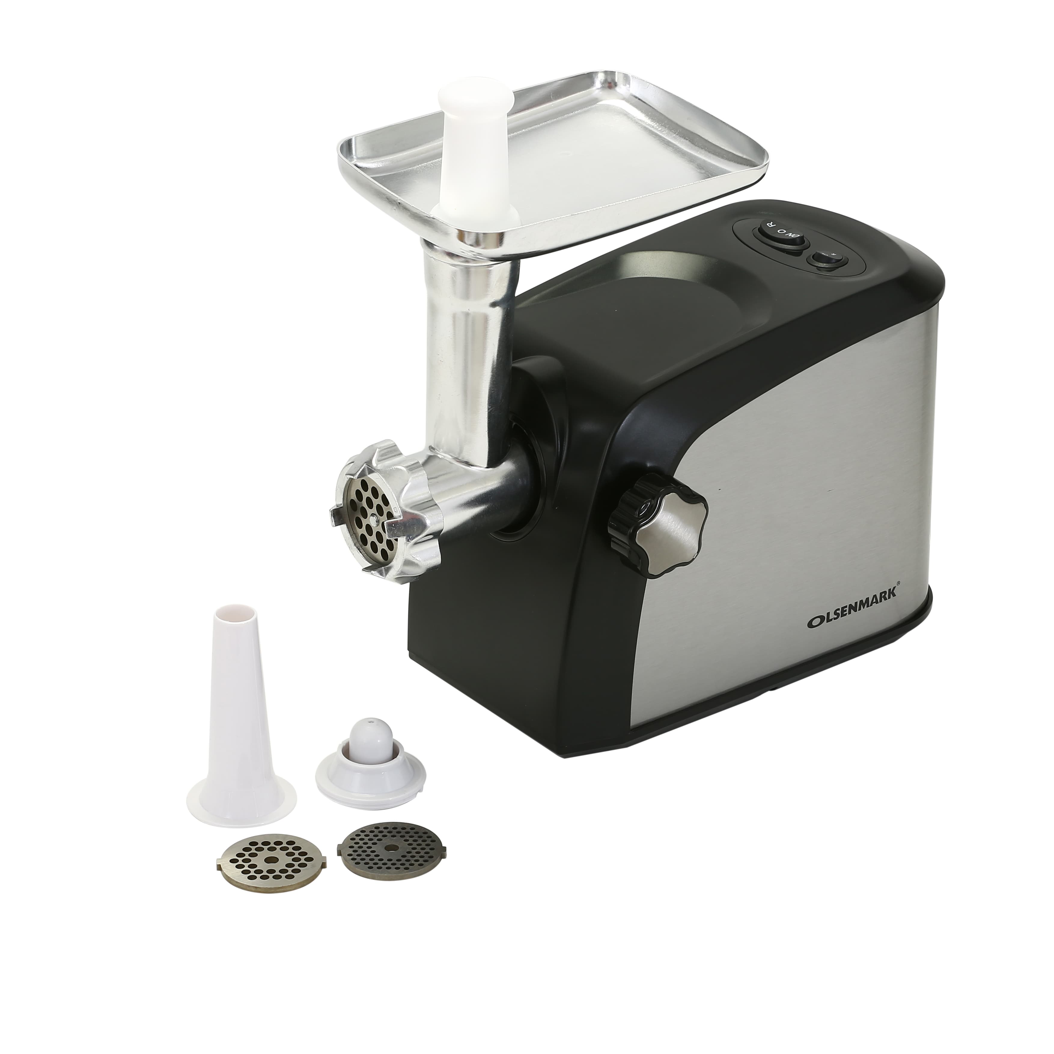 Olsenmark 1800W Meat Grinder -Meat Mincer Grinder Sausage Maker Stuffer - 3 Grinding Blades,Sausage