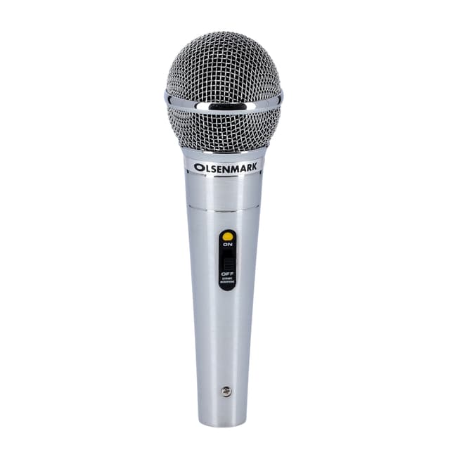 Olsenmark Professional Dynamic Wire Microphone - Metal Body - Echo Microphone - Sharp Sensitivity