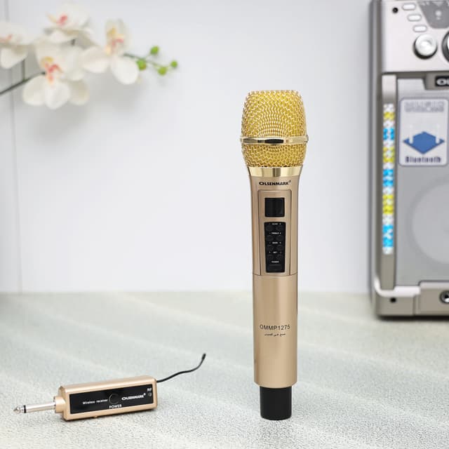 Olsenmark Professional Dynamic Wireless Microphone 50M Range 180