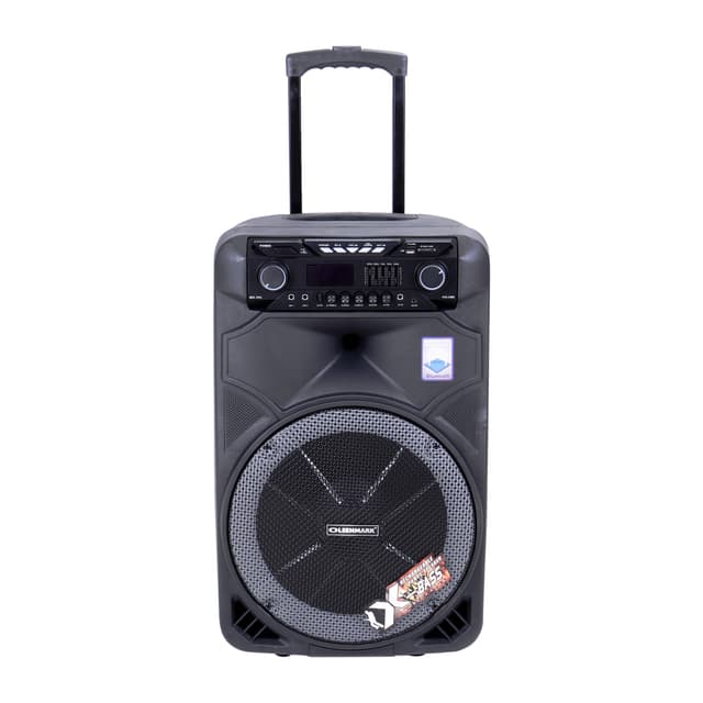 Olsenmark Party Speaker with USB, SD Card, FM, Aux-in | Remote Control | One Wireless Microphone | 5 Band Equalizer | LED Lights | Flashing Disco Lights & Strobe, TWS | 2 Years Warranty