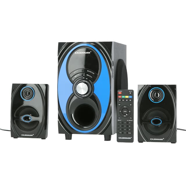 Olsenmark Multimedia Speaker, 2.1 Channel With Usb, Sd, Fm, Bluetooth & Remote