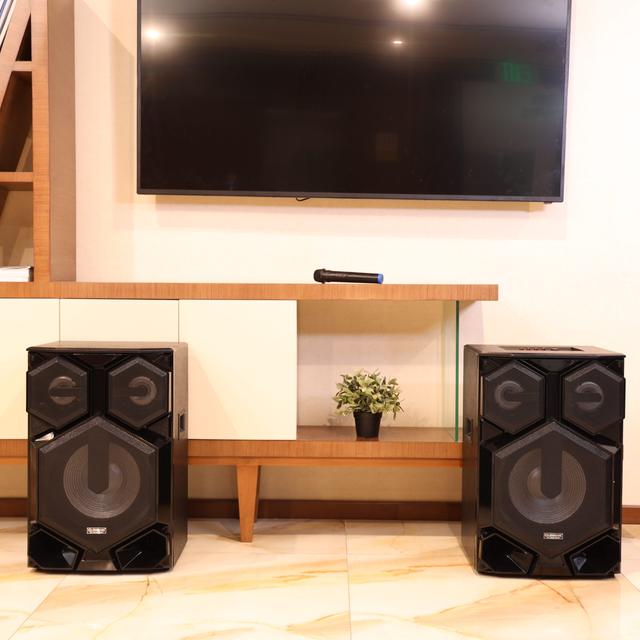 Olsenmark High Power 2.0 Professional Speaker - Multimedia Speaker System With Subwoofer - Usb/Sd/Fm - SW1hZ2U6NDE0NTg0