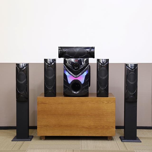 Olsenmark High Power 5.1 Ch Multimedia Speaker - Multimedia Speaker System With Subwoofer - Usb/Sd/Fm - SW1hZ2U6NDMwNzc2