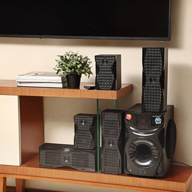 مسرح منزلي 5 في 1 قناة Olsenmark High Power 5.1 Ch Multimedia Speaker