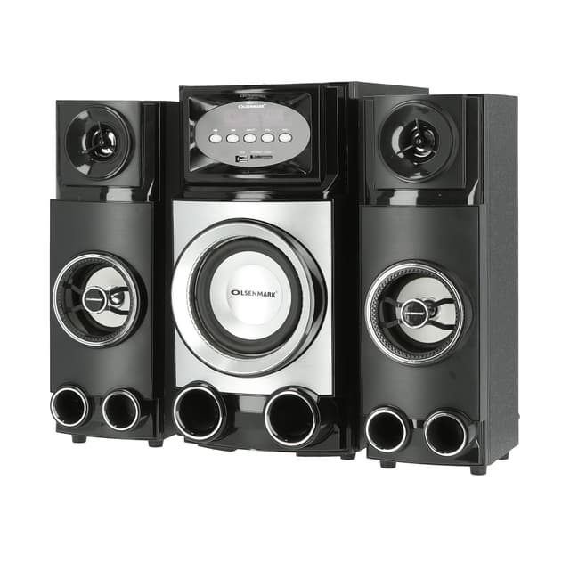Olsenmark High Power 2.1 Professional Speaker - Multimedia Speaker System With Subwoofer - Usb/Sd/Fm
