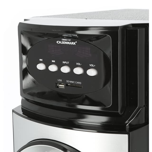 Olsenmark High Power 2.1 Professional Speaker - Multimedia Speaker System With Subwoofer - Usb/Sd/Fm