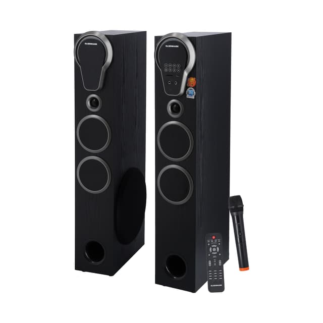 Olsenmark 2.0 Hi-Fi Digital Speaker System, OMMS1284 | USB/SD/FM/ Bluetooth/ Remote/ LED Display/ Karaoke 1pc Wireless Microphone/ Optical/ Touch Panel