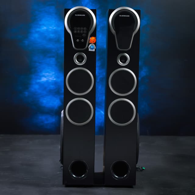 Olsenmark 2.0 Hi-Fi Digital Speaker System, OMMS1284 | USB/SD/FM/ Bluetooth/ Remote/ LED Display/ Karaoke 1pc Wireless Microphone/ Optical/ Touch Panel