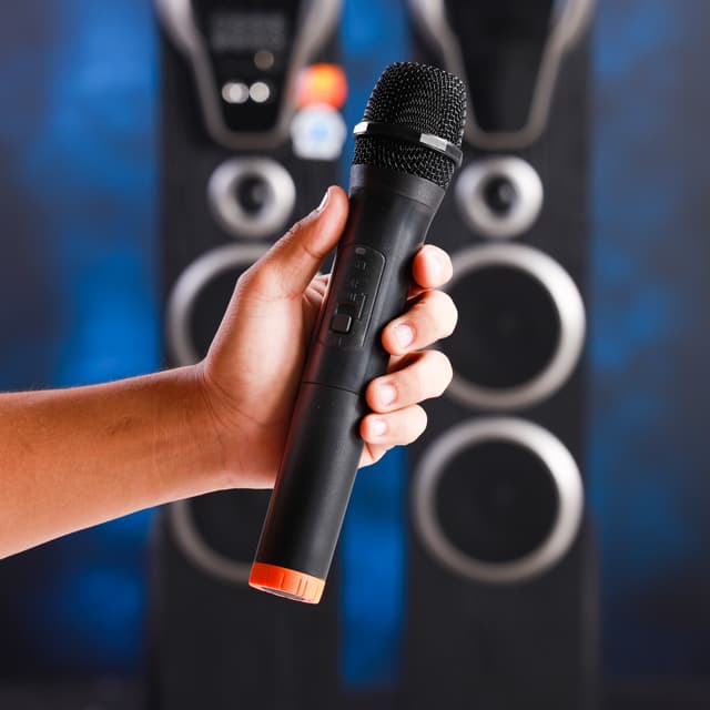 Olsenmark 2.0 Hi-Fi Digital Speaker System, OMMS1284 | USB/SD/FM/ Bluetooth/ Remote/ LED Display/ Karaoke 1pc Wireless Microphone/ Optical/ Touch Panel