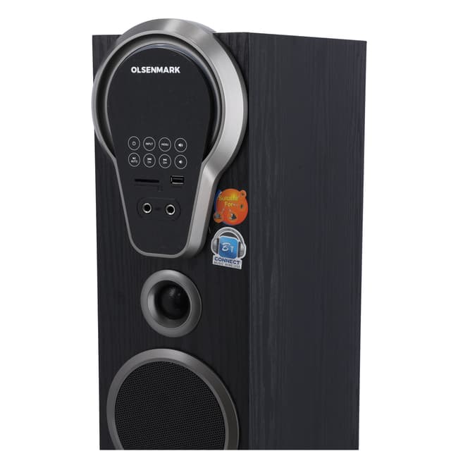 Olsenmark 2.0 Hi-Fi Digital Speaker System, OMMS1284 | USB/SD/FM/ Bluetooth/ Remote/ LED Display/ Karaoke 1pc Wireless Microphone/ Optical/ Touch Panel