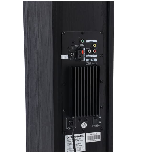 Olsenmark 2.0 Hi-Fi Digital Speaker System, OMMS1284 | USB/SD/FM/ Bluetooth/ Remote/ LED Display/ Karaoke 1pc Wireless Microphone/ Optical/ Touch Panel