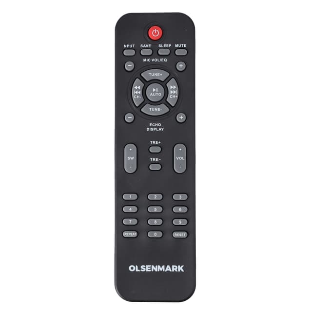 Olsenmark 2.0 Hi-Fi Digital Speaker System, OMMS1284 | USB/SD/FM/ Bluetooth/ Remote/ LED Display/ Karaoke 1pc Wireless Microphone/ Optical/ Touch Panel