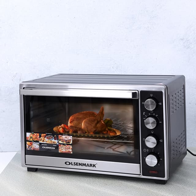 Olsenmark Electric Oven With Convection And Rotisserie,45L - Temperature Setting - 60 Minutes Timer - 181166