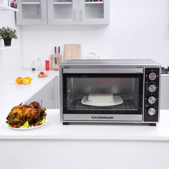 Olsenmark Electric Oven With Convection And Rotisserie,45L - Temperature Setting - 60 Minutes Timer - 181167