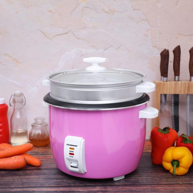 Olsenmark Automatic Rice Cooker, 3 In 1 - Capacity: 3L - Steamer - Keep Warm Function - Spatula - SW1hZ2U6NDE1ODQx