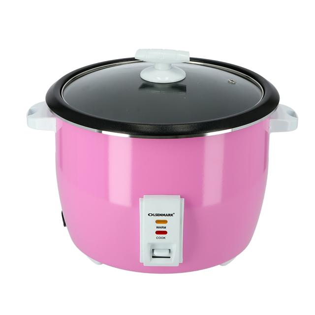 Olsenmark Automatic Rice Cooker, 3 In 1 - Capacity: 3L - Steamer - Keep Warm Function - Spatula