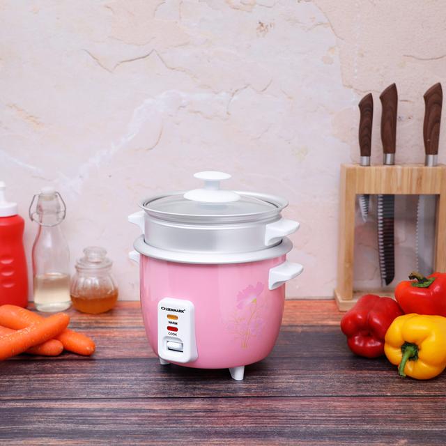 Olsenmark Rice Cooker, 0.6L - 3 In 1 - Tempered Glass Lid - Keep Warm Function - Water Level Indicator - SW1hZ2U6NDE1OTE2