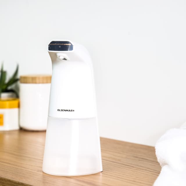 Olsenmark Automatic Sanitizer Spray Dispenser - IR Sensor Technology Touchless Hand Sanitizer Dispenser, Soap Dispenser | 150mAh Battery | Suitable for Home, Office, School, Hospital