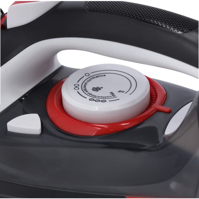 Olsenmark Steam Iron with 350ml Water Tank, OMSI1838 | Dry, Steam, Spray | Vertical Steam | Adjustable Temperature Control | Self-Cleaning | Ceramic Soleplate | Anti-Calc