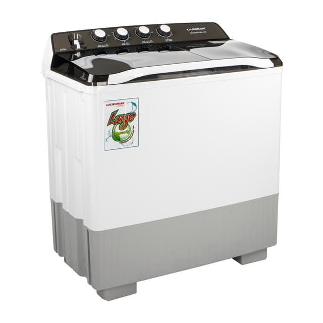 Olsenmark Semi Automatic Washing Machine, 14Kg - Twin Tub - Wash Power: 550W & Spin Power: 210W