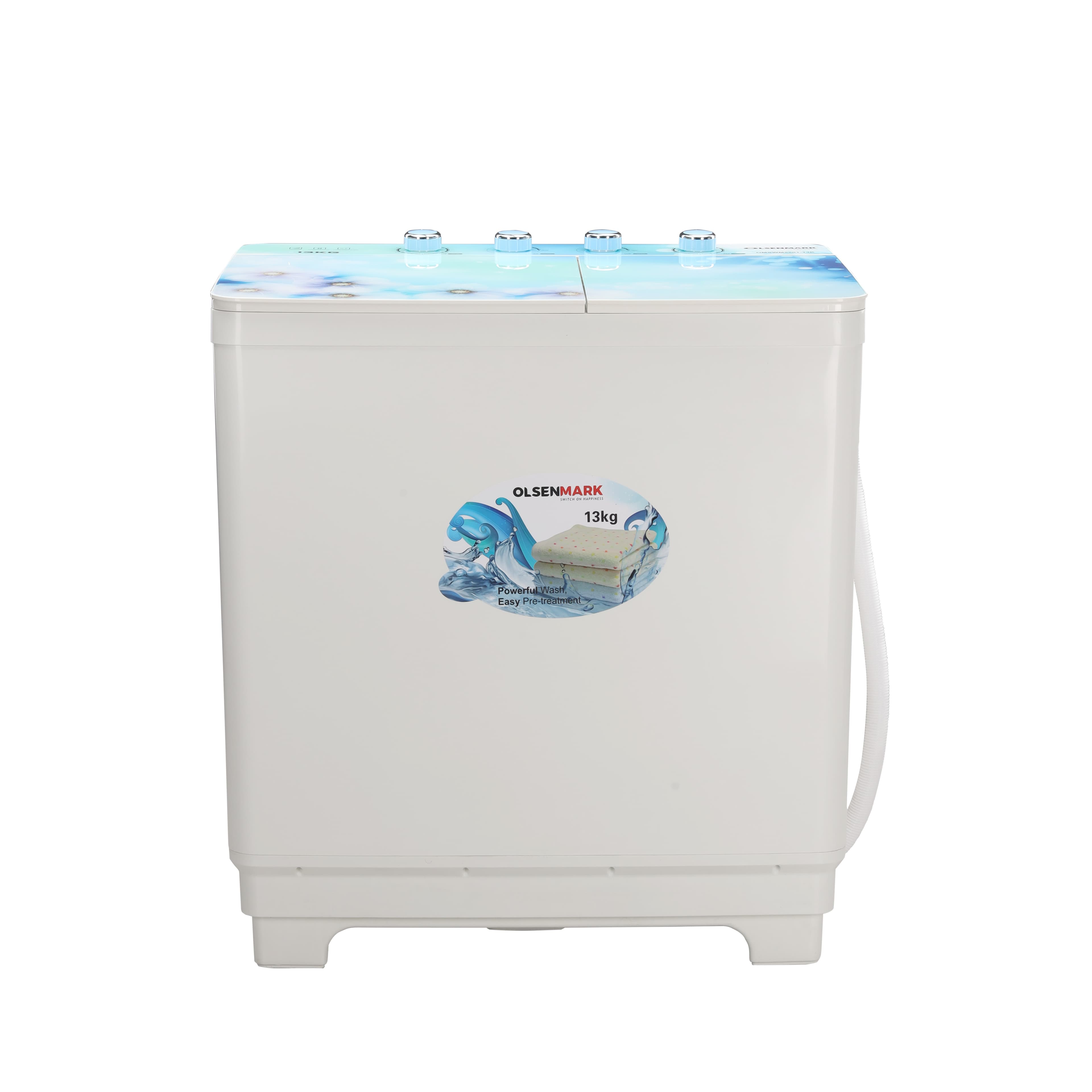 غسالة ملابس حوضين 13 كجم Semi Automatic Washing Machine من Olsenmark