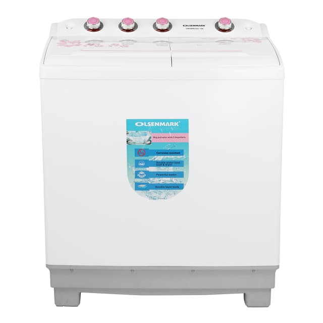 غسالة حوضين 14 كجم Twin Tub Semi Automatic Washing Machine من Olsenmark - 294412