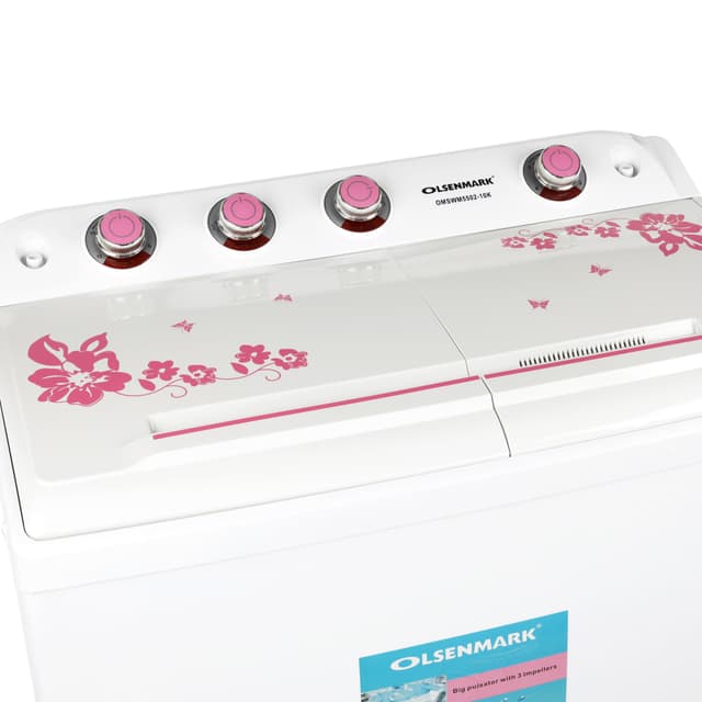 غسالة حوضين 14 كجم Twin Tub Semi Automatic Washing Machine من Olsenmark - 188591