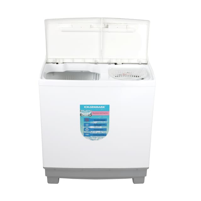 غسالة حوضين 14 كجم Twin Tub Semi Automatic Washing Machine من Olsenmark - 188592