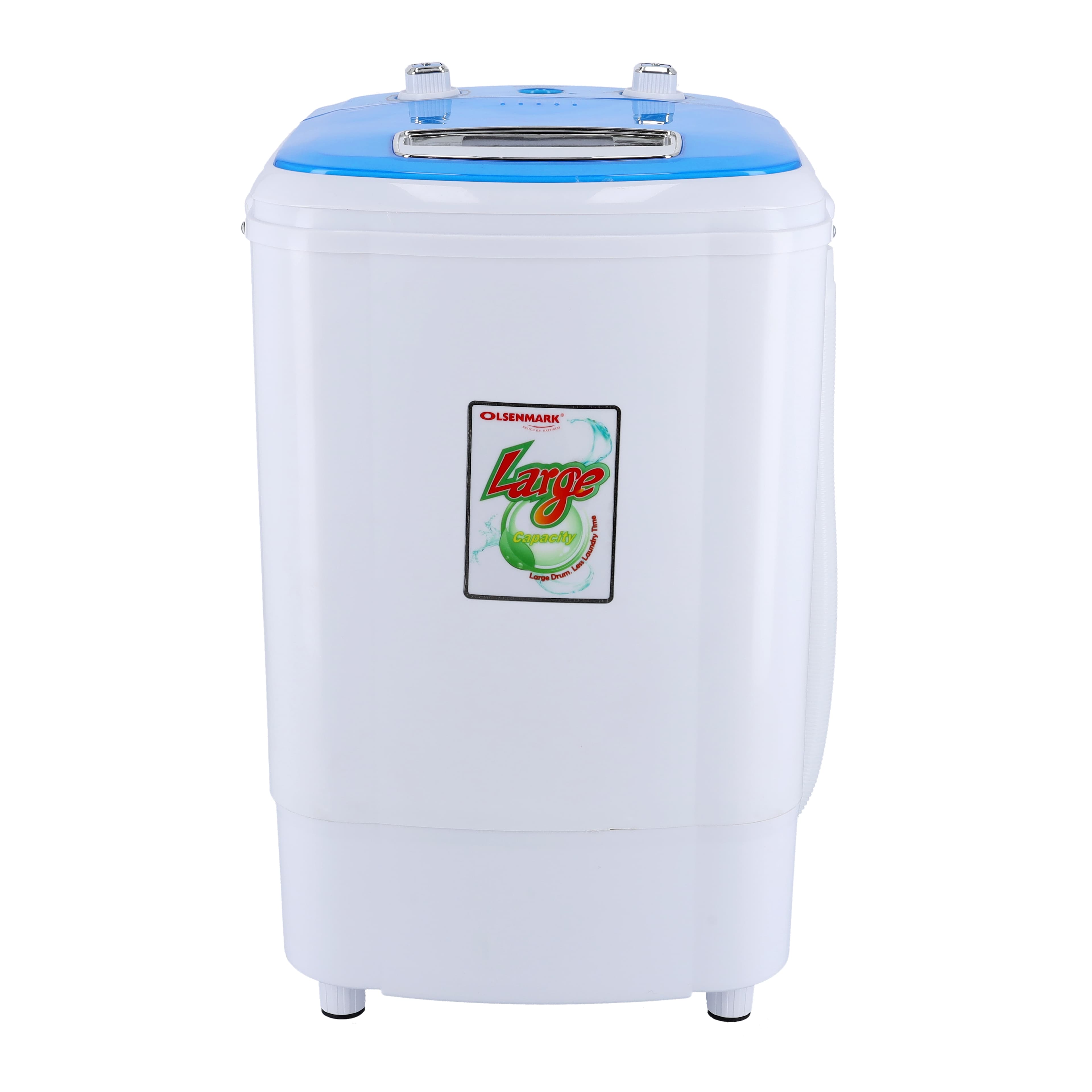 Olsenmark Semi Automatic Washing Machine, 3.8Kg - High Grade Plastic Body - Consuming Less Water