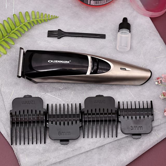 Olsenmark 3W Rechargeable Trimmer - Cordless Precision Trimmer - Mens Beard And Stubble Trimmer -3Mm